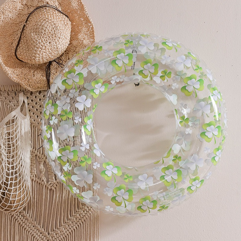 Transparent Swimming Ring - Inflatable Baby Armpit Ring, Internet Celebrity Float Ring, Double-Airbag Swimming Ring