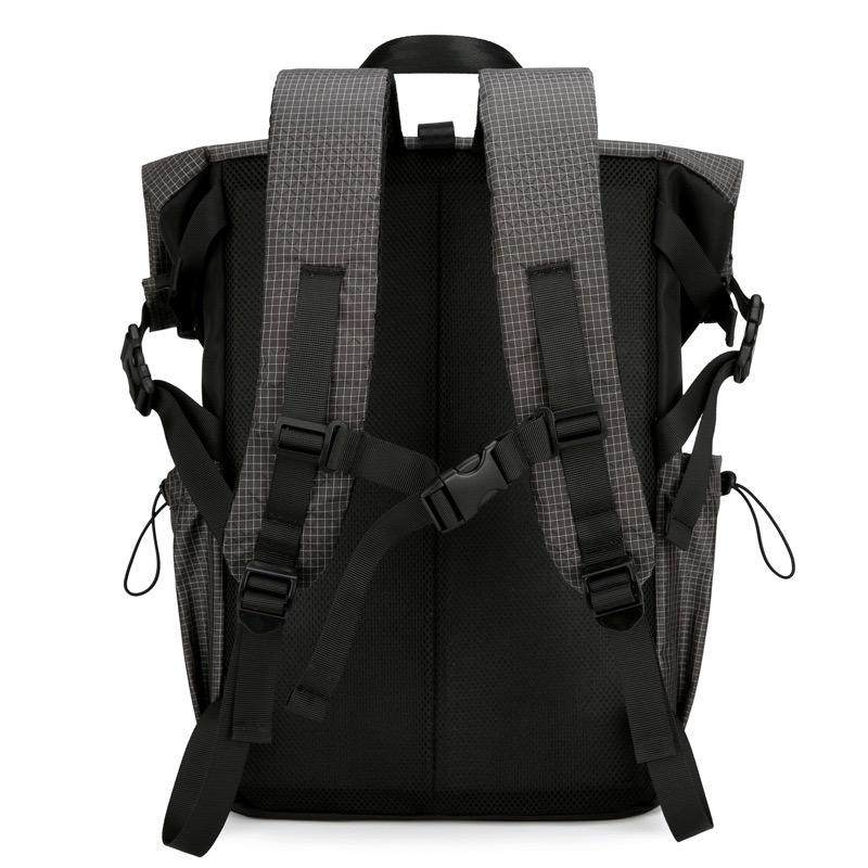 Street Fashion Backpack Men's Premium Foldable Drawstring Backpack Outdoor Travel Backpack Casual Backpack for Men