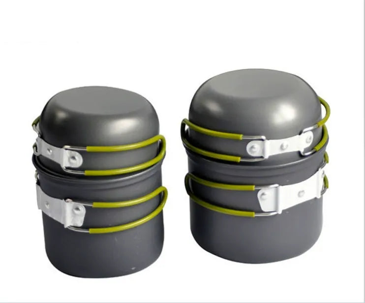 Bộ đồ nấu ăn ngoài trời di động cắm trại dã ngoại Bộ đồ nấu nướng ngoài trời 2-3 người Bộ đồ nấu ăn ngoài trời 201