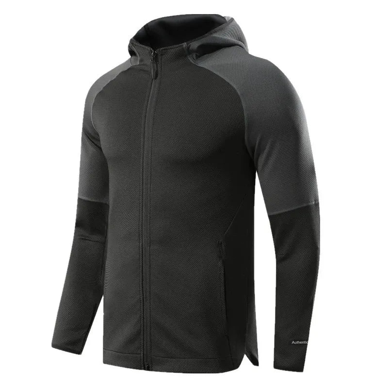Spring/Summer 2025 Men's Outdoor Elastic Slim-Fit Quick-Drying Running Long-Sleeve Fitness Wear Tight Outdoor Cycling