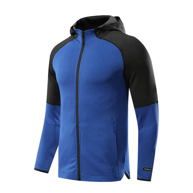 Spring/Summer 2025 Men's Outdoor Elastic Slim-Fit Quick-Drying Running Long-Sleeve Fitness Wear Tight Outdoor Cycling