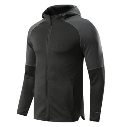 Spring/Summer 2025 Men's Outdoor Elastic Slim-Fit Quick-Drying Running Long-Sleeve Fitness Wear Tight Outdoor Cycling