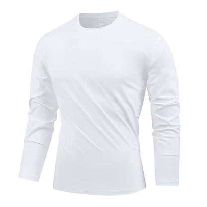 2025 New Cross-Border Summer Ice Silk Short-Sleeve T-Shirt for Men - Thin, Breathable, Quick-Drying Running/Training Wear