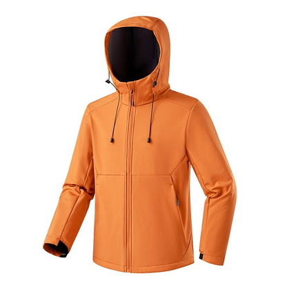 7A Antibacterial] Softshell Jacket for Men Outdoor Thickened Softshell Windproof Waterproof Warmth Women's Mountaineering Clothing