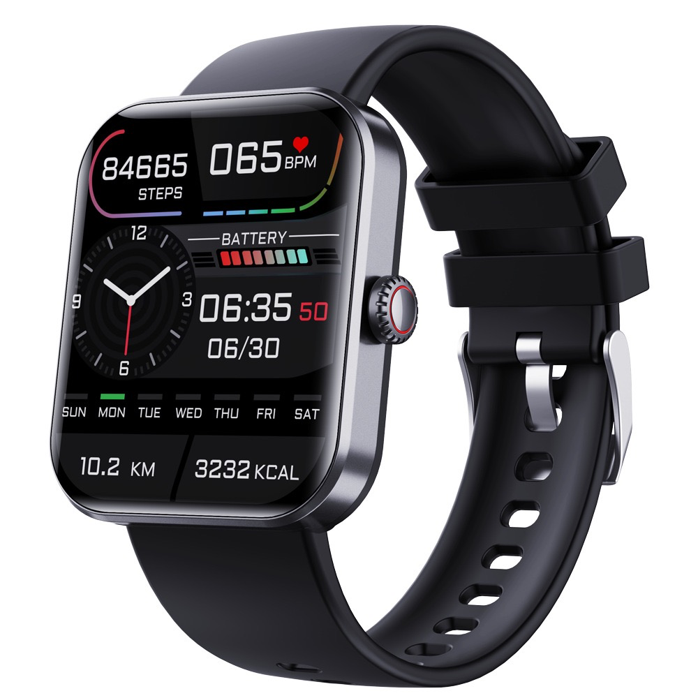 57L Sports Bracelet with Heart Rate, Blood Pressure Monitoring, Body Temperature Alert, Non-Invasive Blood Glucose Measurement Smartwatch