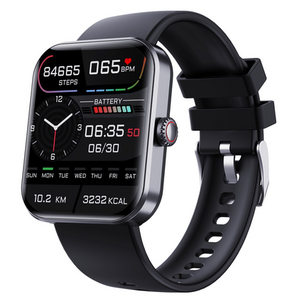 57L Sports Bracelet with Heart Rate, Blood Pressure Monitoring, Body Temperature Alert, Non-Invasive Blood Glucose Measurement Smartwatch