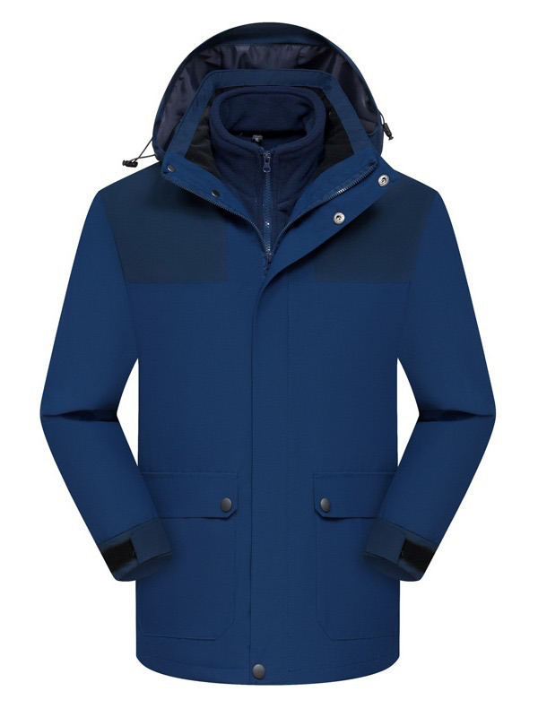 New High-Quality Best-Selling Windbreaker Outdoor Men's and Women's Matching Color Removable Hood Waterproof Windproof Mountaineering Jacket