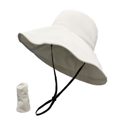 Large Brim Sunshade Hat Women's Summer Korean Trendy Fisherman's Hat UV Protection Sun Hat Outdoor Face-Shielding Hat