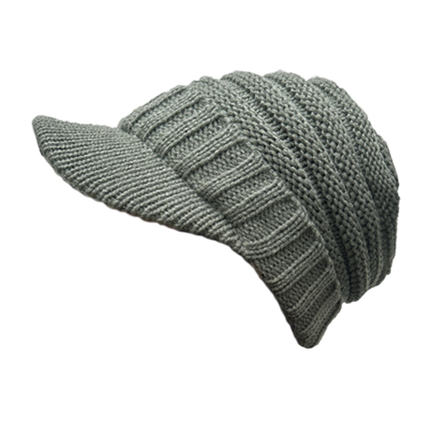 Women's Knitted Beanie - Stylish Winter Skiing Hat for Outdoor Activities