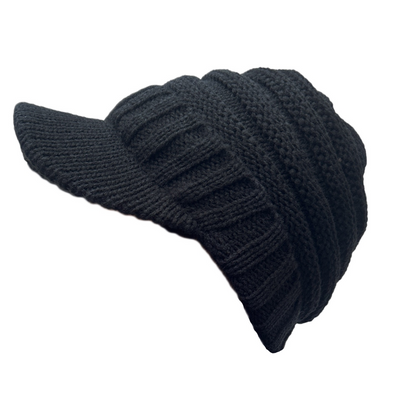 Women's Knitted Beanie - Stylish Winter Skiing Hat for Outdoor Activities