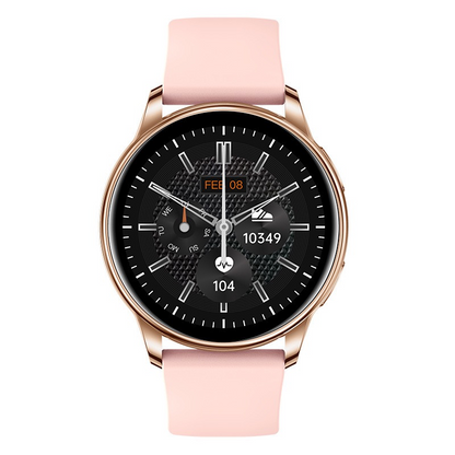 New Y33 Smart Couple Watch - Round Screen, Bluetooth Calling, Heart Rate, Blood Oxygen, Sleep Monitoring, Activity Tracking