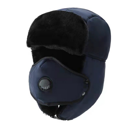 Mao Hat with Mask - All-in-One Winter Protection for Men's Cycling, Skiing & Outdoor Activities