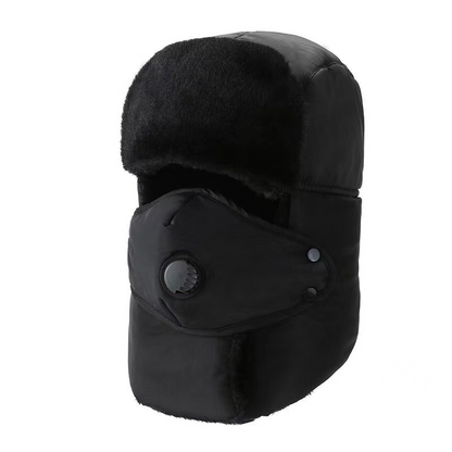 Mao Hat with Mask - All-in-One Winter Protection for Men's Cycling, Skiing & Outdoor Activities