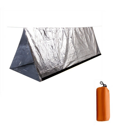 Outdoor Camping Tent - Windproof, Waterproof 2-Person Emergency Shelter with Blanket (Free Shipping)