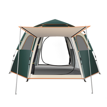 Hexagonal Camping Tent - Reinforced Waterproof Design for Kids & Family Outdoor Adventures