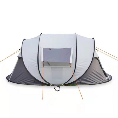 Boat-Shaped Tunnel Tent - Waterproof 5-8 Person Camping Shelter for Group Outings