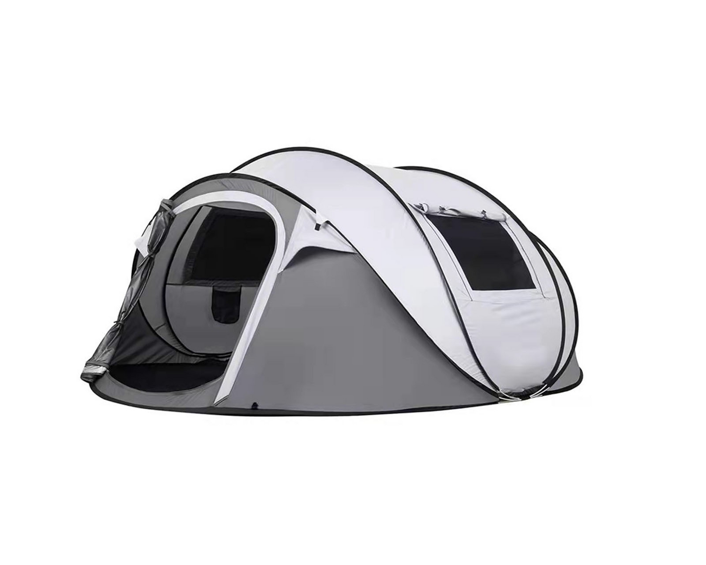 Boat-Shaped Tunnel Tent - Waterproof 5-8 Person Camping Shelter for Group Outings