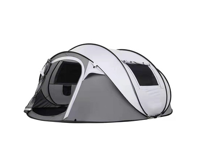 Boat-Shaped Tunnel Tent - Waterproof 5-8 Person Camping Shelter for Group Outings