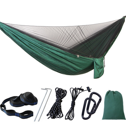 Upgrade Mosquito Net - Parachute Material, Quick-Setup for 2-Person Camping