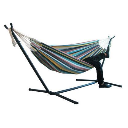 Canvas Hammock - Anti-Tip Design for Outdoor Swing & Camping Use