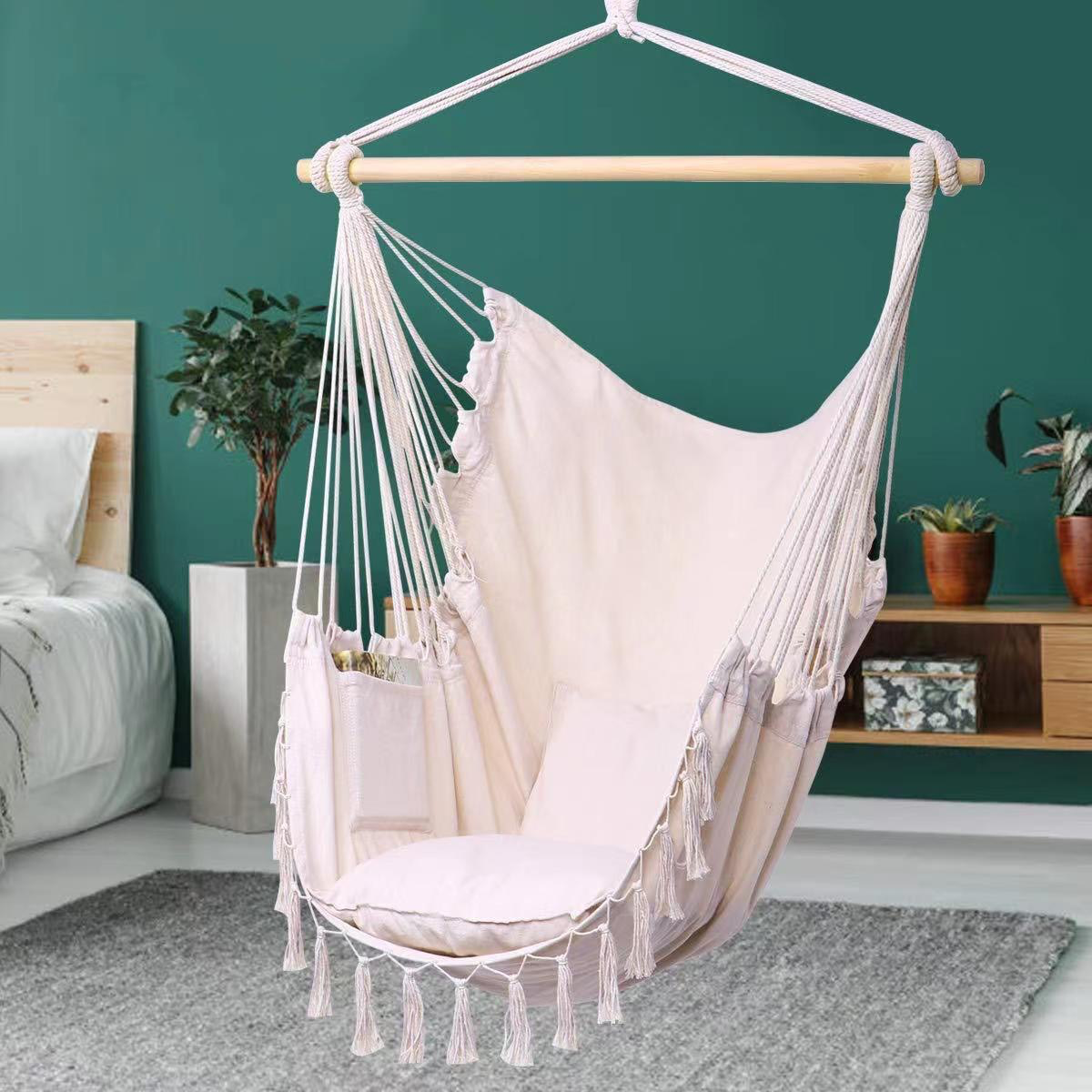 assel Swing Chair - Nordic Style Indoor/Outdoor Swing for Beach & Patio