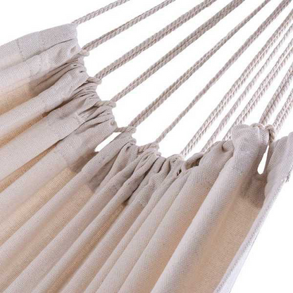 Foldable Hammock - Thickened Polyester-Cotton Hammock for 2-Person Camping