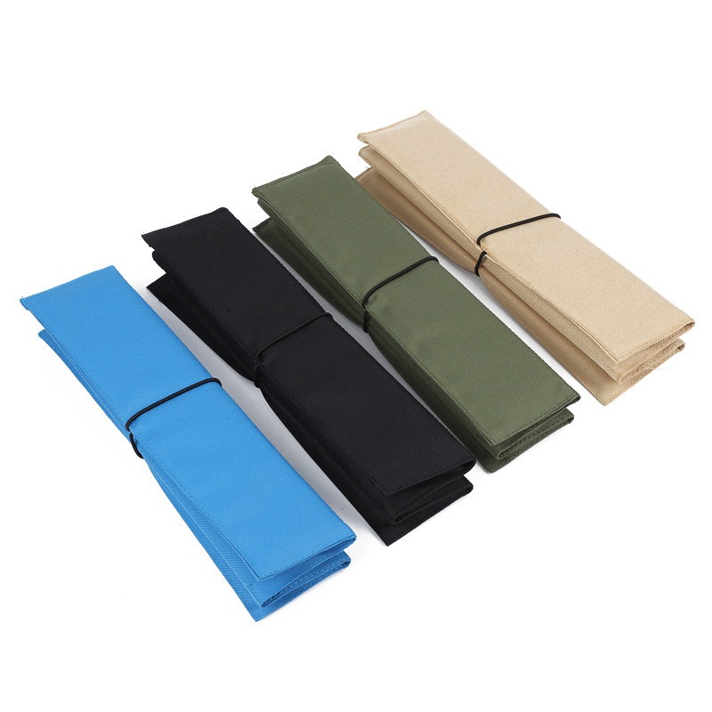 Portable Waterproof Folding Moisture-Proof Mat - Camping Seat Cushion, Thickened Outdoor Picnic Sunshade Beach Travel Solid Color Mat