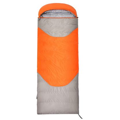 Down Sleeping Bag - Outdoor Adult Envelope, White Duck Down, Ultra-Lightweight Warm, Portable Camping Travelable, Joinable Double