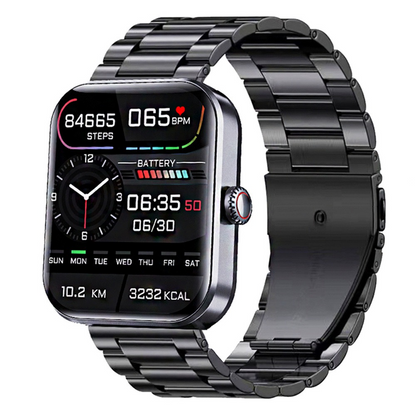 57L Sports Bracelet with Heart Rate, Blood Pressure Monitoring, Body Temperature Alert, Non-Invasive Blood Glucose Measurement Smartwatch