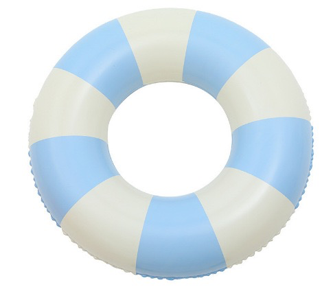 Ins Thickened Swimming Ring - Striped Float Ring, Danish Retro Swimming Ring, Inflatable Swimming Ring for Water