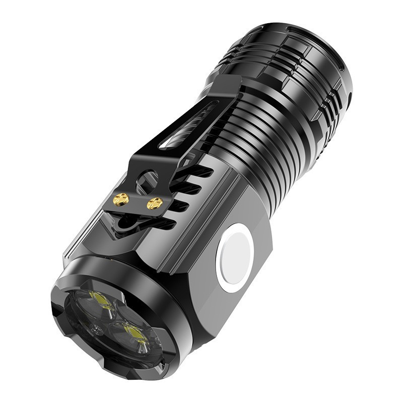 LED High-Powered Rechargeable Flashlight - Multi-Purpose Long-Range Portable Super Bright Home Mini Portable Side Light
