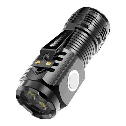 LED High-Powered Rechargeable Flashlight - Multi-Purpose Long-Range Portable Super Bright Home Mini Portable Side Light