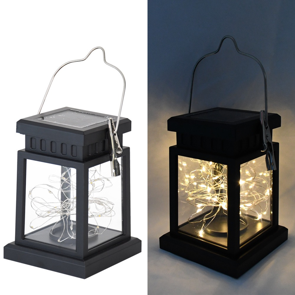 Solar Small Palace Lantern - Solar Outdoor Courtyard Lamp, Portable Hanging Lantern, Garden Candle Light Decoration