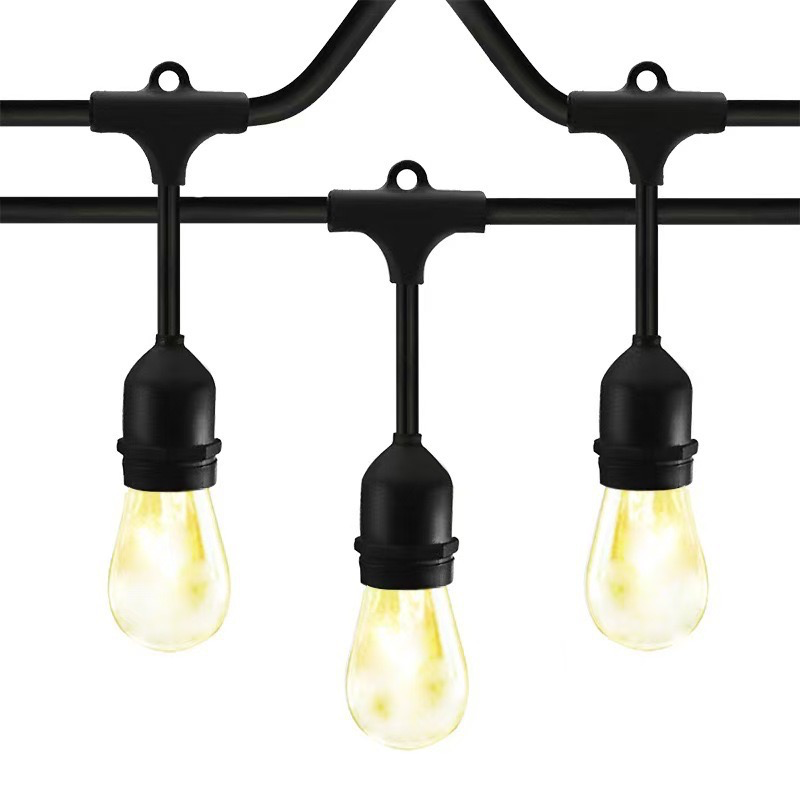 Solar Waterproof String Lights - Outdoor Camping Canopy Decoration Light, E27 Running Horse Lamp, Courtyard Party Atmosphere Light String