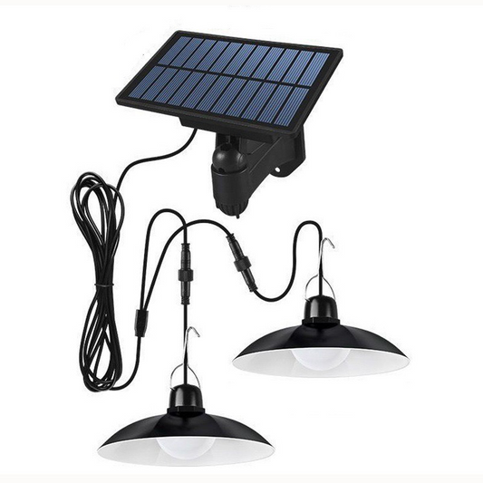 New Split-Type One-to-Two Solar Remote Control Pendant Light - Courtyard Garden Staircase Café Camping Tent Pendant Light