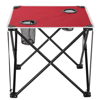 Outdoor Folding Table and Chair Set - Oxford Cloth Backrest, Portable Storage Lightweight Camping Sketching Folding Table