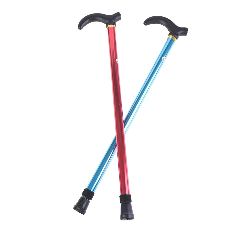 2-Section Reinforced Trekking Stick - Aluminum Alloy Ultra-Lightweight Non-Slip Senior Stick, Telescopic Crutch, Walking Assistance Stick