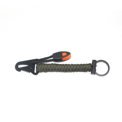 Eagle Claw Keychain Survival - Special Duty Buckle Flint, Paracord Braided Outdoor Camping Multi-Function Quick-Release Keychain