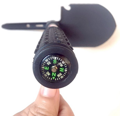 Shovel surface hardness 50 degrees engineer shovel four in one portable folding shovel outdoor travel hiking camping life saving shovel