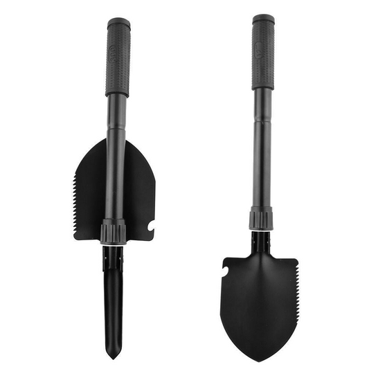 Outdoor multi-functional folding ordnance shovel special forces trumpet ordnance shovel truck camping fishing treasure hunt shovel pickaxe
