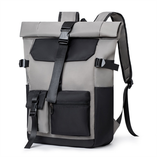 Fashion trend travel backpack computer bag fashion bag casual men's backpack contrast color