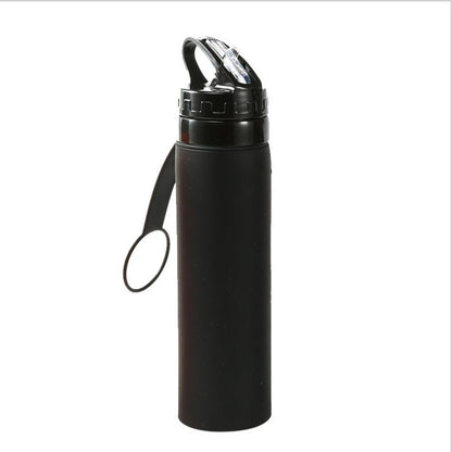 Wholesale Outdoor Sports Water Bottle Silicone Foldable Flask Creative Soft Bottle Travel Cup