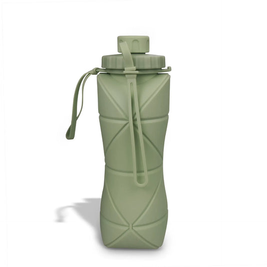 Leton Silicone Folding Water Bottle Large Capacity Sports Flask Outdoor Travel Cup Portable Compressible Flask Wholesale