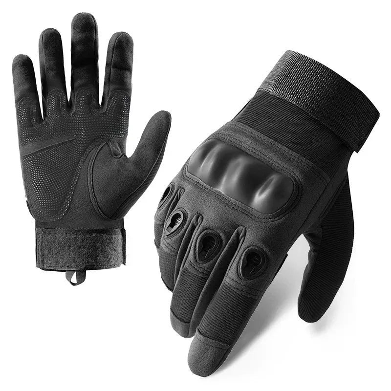 Tactical Gloves Z907 Long-Finger Hardshell Protective Sport Outdoor Climbing Training Cut-Resistant Wearable Touchscreen Cycling Gloves