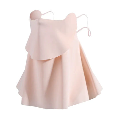 Summer Ice-Silk Cool-Feeling Invisible Mask Women's Eye Corner Breathable UV Protection Neck Shade Sunshade Face Mask