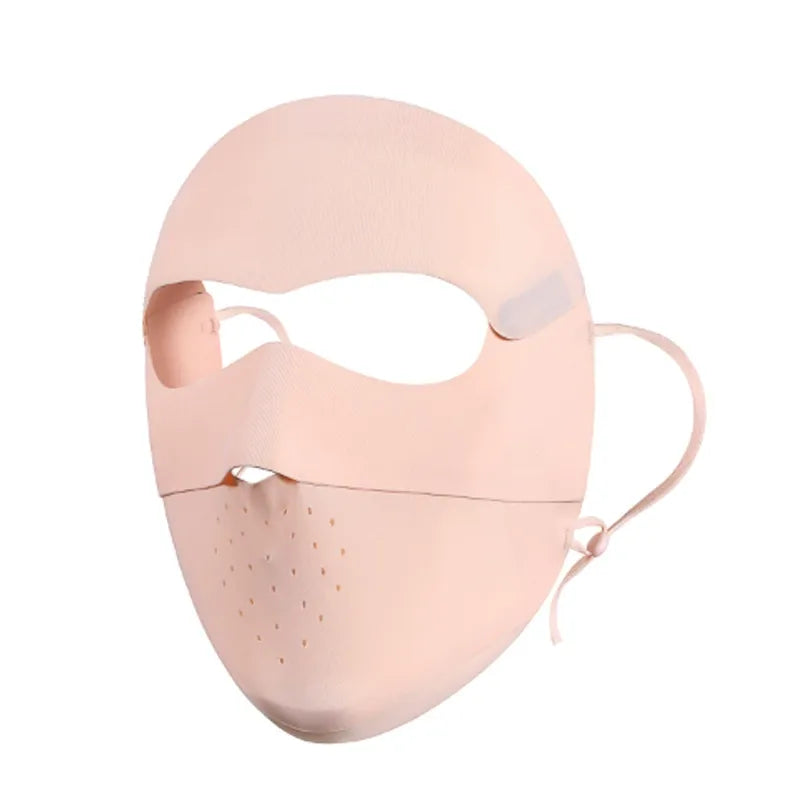 Invisible Full-Face Ice-Silk Sunscreen Mask Veil Face UV Protection Face-Bikini Breathable Face Towel