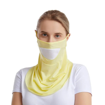 Cross-Border Summer Eardrop-Type Outdoor Face Towel Men's & Women's Cycling Dustproof Skin-Friendly Breathable Sunscreen Scarf Wholesale