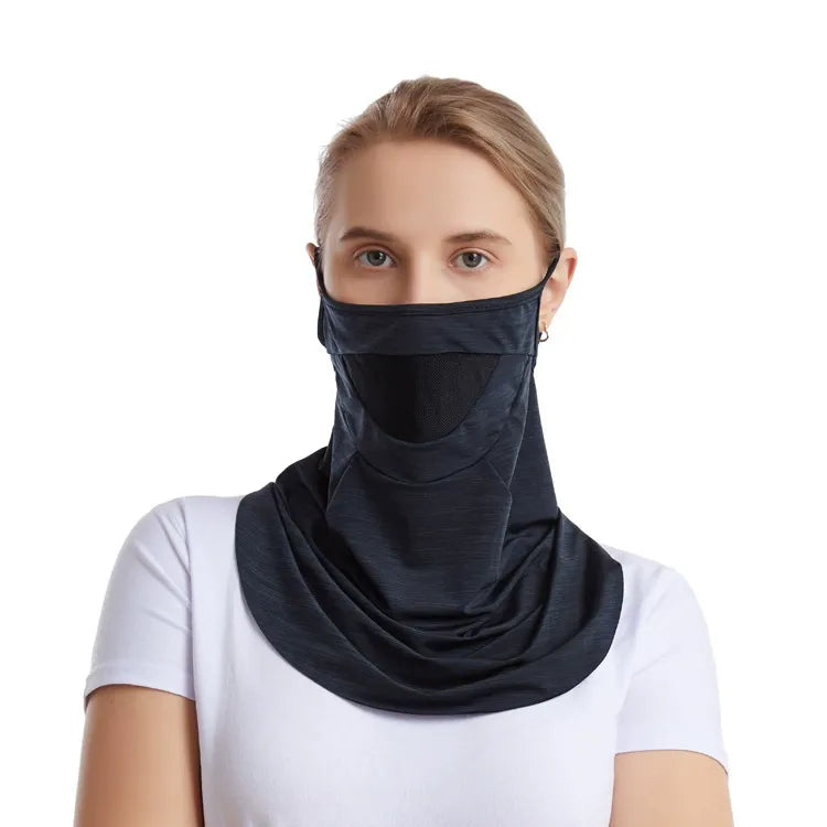 Cross-Border Summer Eardrop-Type Outdoor Face Towel Men's & Women's Cycling Dustproof Skin-Friendly Breathable Sunscreen Scarf Wholesale