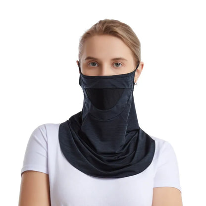 Cross-Border Summer Eardrop-Type Outdoor Face Towel Men's & Women's Cycling Dustproof Skin-Friendly Breathable Sunscreen Scarf Wholesale