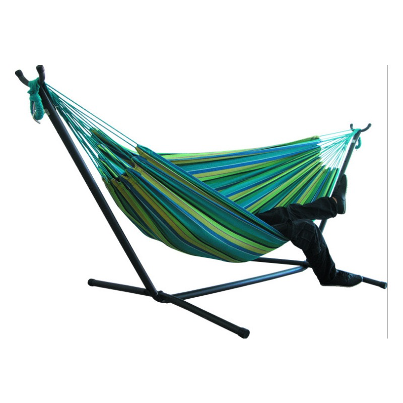 Canvas Hammock - Anti-Tip Design for Outdoor Swing & Camping Use